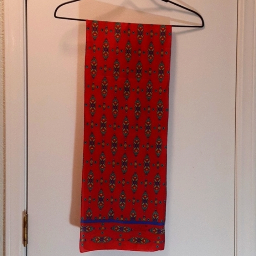 Vintage Sarah Coventry Red Print Scarf